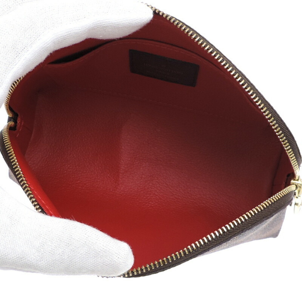 LOUIS VUITTON Brown Damier Pochette Pouch - Picture 5 of 8